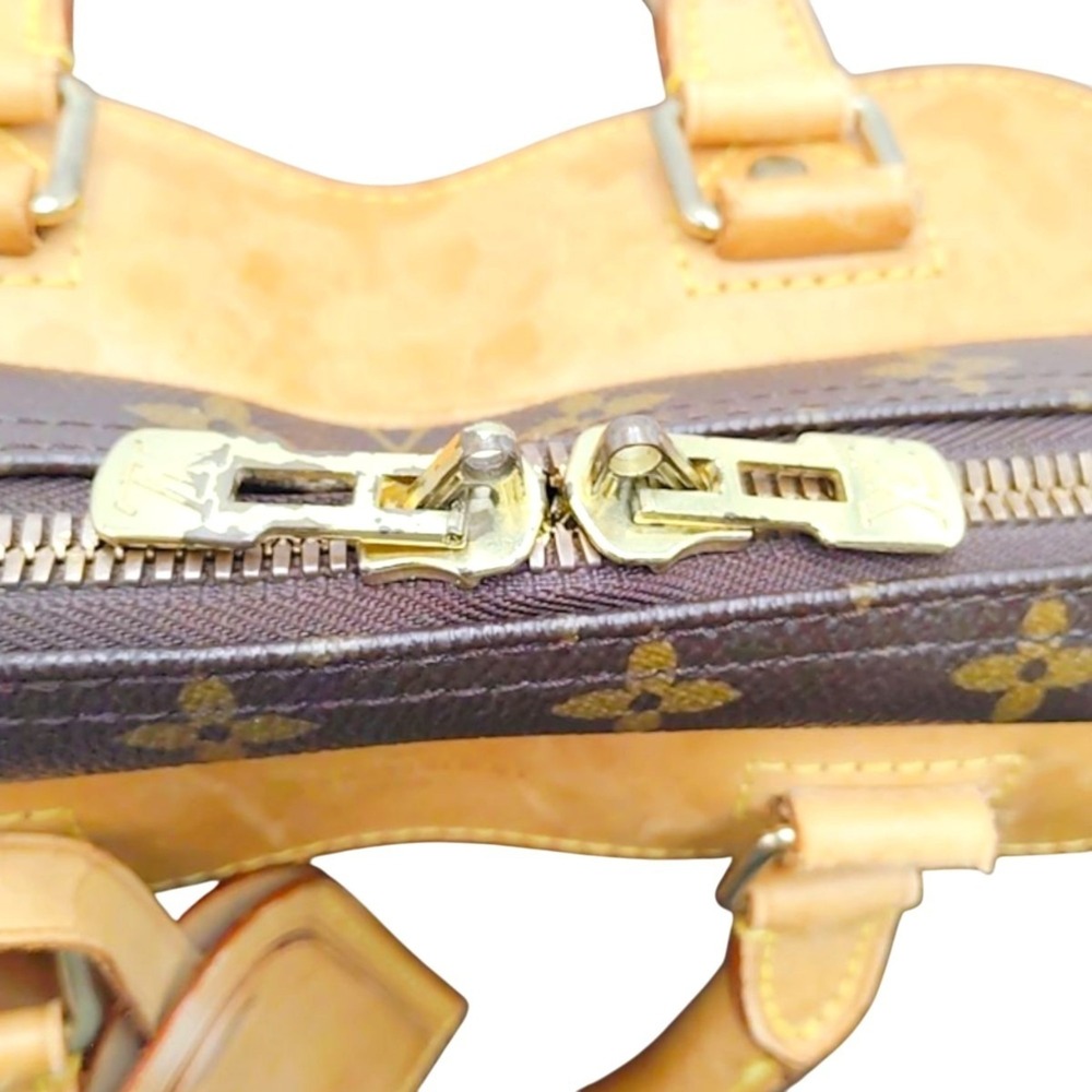 LOUIS VUITTON Authentic Brown Monogram Canvas Boston Bag - Picture 12 of 16